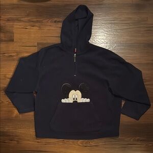 Vintage Mickey Mouse Quarter Zip Hoodie